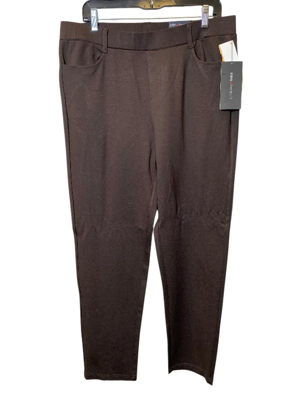 Pants Leggings By Intro In Brown, Size: Xl