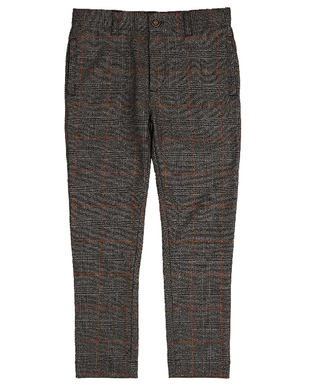 NOMA GREY/RUST PLAID PANTS [FINAL SALE]