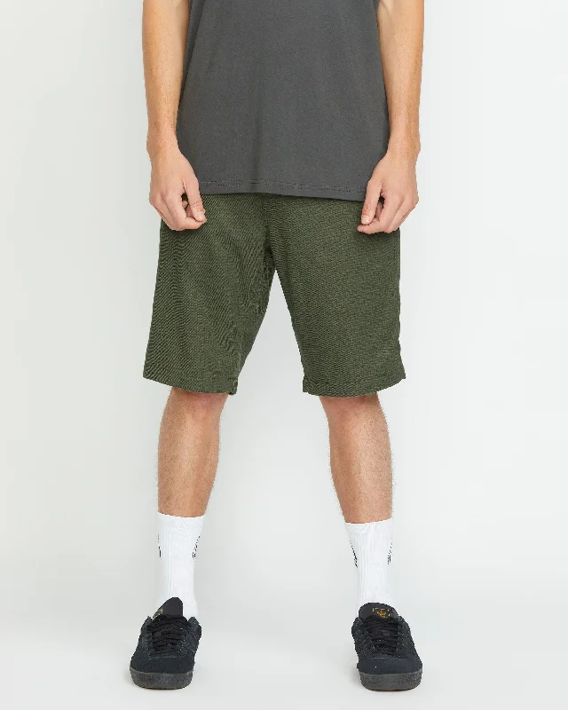 Frickin Modern Stretch Shorts - Squadron Green