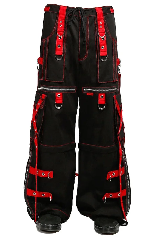 Tripp NYC X-Strap Zip Off Pants [BLACK/RED]